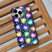 Kleurrijke Diamond Heart Abstract Art Valentijnsda Case-Mate iPhone Case