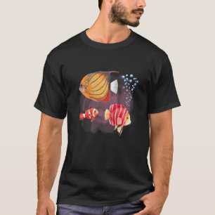 Kleurrijke diepzee-creaties en riftleven t-shirt