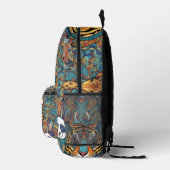 Kleurrijke Dier Mandala Rugzak – Boho Dier  (Rechts)