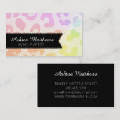 Kleurrijke dieren afdrukken Visitekaartjes - Perso (Voorkant / Achterkant)