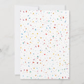 Kleurrijke dieren Verjaardagsfeest Kaart (Achterkant)