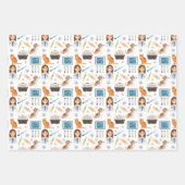 Kleurrijke Dierenarts Dierenarts Dierenarts Patt Inpakpapier Vel (Voorkant 2)