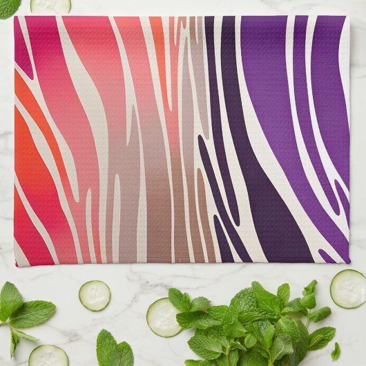 Kleurrijke Dierenprint Art Keuken Handdoek