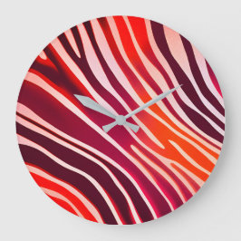 Kleurrijke Dierenprint Kunst Muur Klok