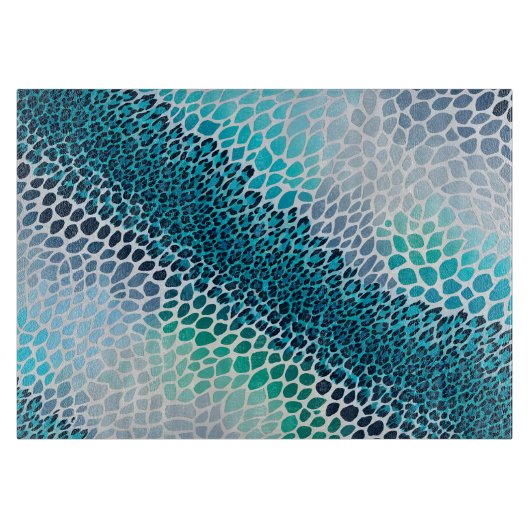 Kleurrijke dierenprint kunst snijplank (Voorkant)