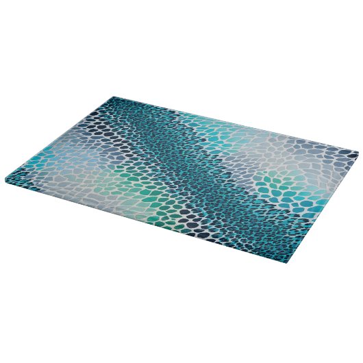 Kleurrijke dierenprint kunst snijplank (Hoek)