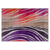 Kleurrijke dierenprint kunst snijplank (Voorkant)