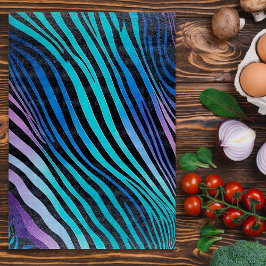 Kleurrijke dierenprint kunst snijplank