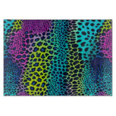 Kleurrijke dierenprint kunst snijplank (Voorkant)