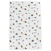 Kleurrijke dierentuin Dierenplezier Medium Cadeauzakje (Voorkant)