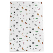 Kleurrijke dierentuin Dierenplezier Medium Cadeauzakje (Achterkant)