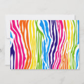 Kleurrijke dierentuindieren genderneutraal Baby sh Kaart (Achterkant)