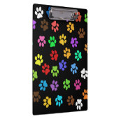 Kleurrijke dierenvoetafdrukken klembord (Rechts)