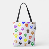 Kleurrijke Dierenvriend van het Patroonpatroon van Tote Bag (Achterkant)
