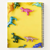 Kleurrijke dierlijke gele laptop notitieboek (Achterkant)