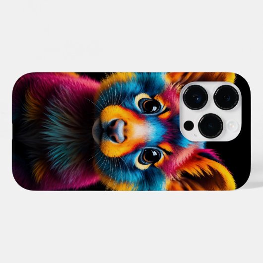 Kleurrijke dierlijke levendige Abstracte kunst Case-Mate iPhone Case (Achterkant (horizontaal))