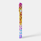 Kleurrijke Dierprint iPhone Hoesje 15 Case (Linkerkant)