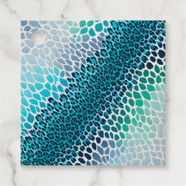 Kleurrijke dierprint kunst cadeautags bedankjes labels