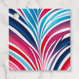 Kleurrijke dierprint kunst cadeautags bedankjes labels