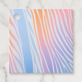 Kleurrijke dierprint kunst cadeautags bedankjes labels