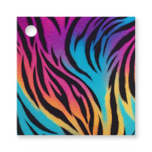 Kleurrijke Dierprint Kunst Cadeautags