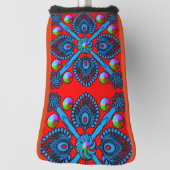 Kleurrijke Digital Art Putter Hoesje – Perfect Fit Golfheadcover (Draai 90)