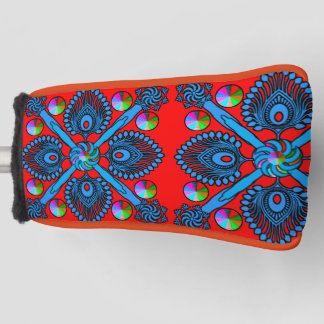 Kleurrijke Digital Art Putter Hoesje – Perfect Fit Golfheadcover