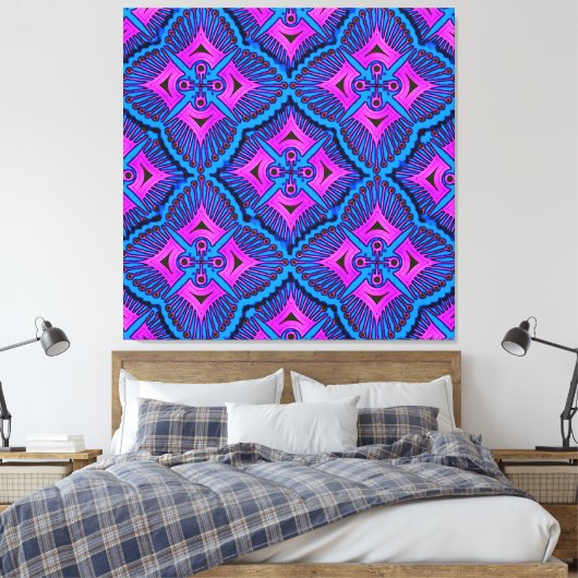 Kleurrijke Digitale 3D Canvas Art – Perfect Wall D (Insitu (Slaapkamer))