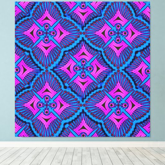 Kleurrijke Digitale 3D Canvas Art – Perfect Wall D (Insitu (Houten vloer))