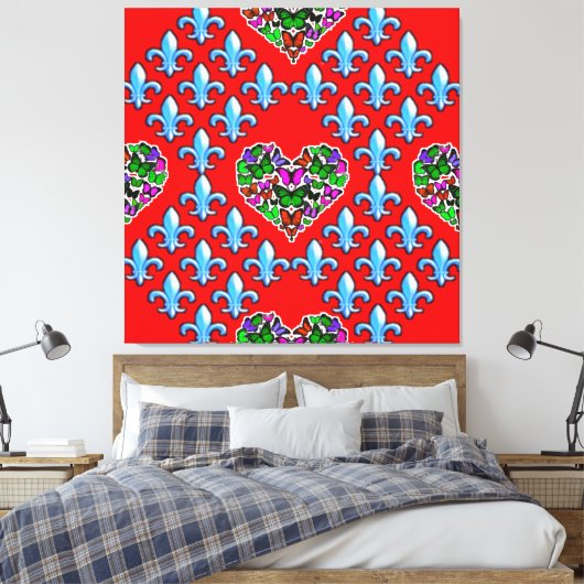 Kleurrijke Digitale 3D Canvas Art – Perfect Wall D (Insitu (Slaapkamer))