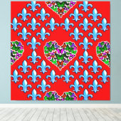 Kleurrijke Digitale 3D Canvas Art – Perfect Wall D (Insitu (Houten vloer))