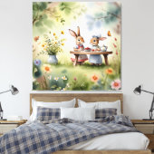 Kleurrijke Digitale 3D Canvas Art – Perfect Wall D (Insitu (Slaapkamer))