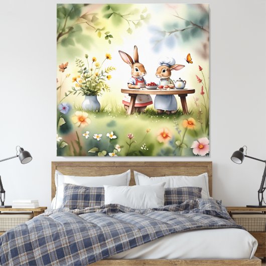 Kleurrijke Digitale 3D Canvas Art – Perfect Wall D (Insitu (Slaapkamer))