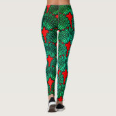 Kleurrijke digitale 3D design Leggings – Perfect F (Achterkant)