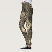 Kleurrijke digitale 3D design Leggings – Perfect F (Links)