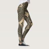 Kleurrijke digitale 3D design Leggings – Perfect F (Rechts)
