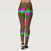Kleurrijke digitale 3D-designleggings – Perfecte p Leggings (Achterkant)