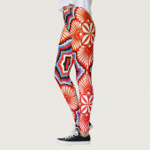 Kleurrijke digitale 3D-ontwerp leggings – Perfecte (Links)
