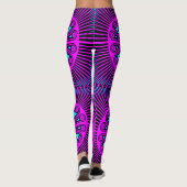Kleurrijke digitale 3D-ontwerp leggings – Perfecte (Achterkant)