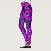 Kleurrijke digitale 3D-ontwerp leggings – Perfecte (Links)