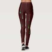 Kleurrijke digitale 3D-ontwerp leggings – Perfecte (Achterkant)