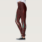 Kleurrijke digitale 3D-ontwerp leggings – Perfecte (Links)