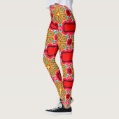 Kleurrijke digitale 3D-ontwerp leggings – PerfLegg (Links)