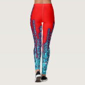 Kleurrijke digitale 3D-ontwerp leggings – PerfLegg (Achterkant)