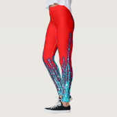Kleurrijke digitale 3D-ontwerp leggings – PerfLegg (Links)