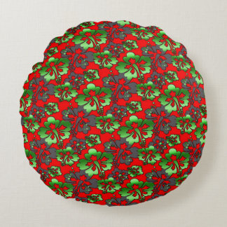 Kleurrijke digitale 3D ontwerp ronde Sierkussen (1 Rond Kussen