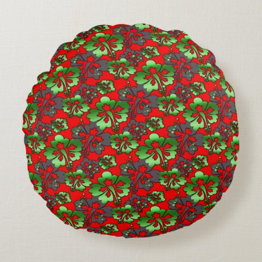 Kleurrijke digitale 3D ontwerp ronde Sierkussen (1 Rond Kussen (Voorkant)