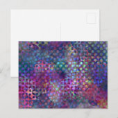 Kleurrijke Digitale Abstracte Kunst Briefkaart (Voorkant / Achterkant)