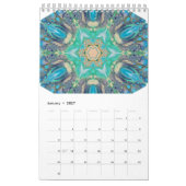 Kleurrijke Digitale Abstracte Kunst Kalender Elk J (Jan 2027)