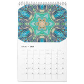 Kleurrijke Digitale Abstracte Kunst Kalender Elk J (Jan 2026)